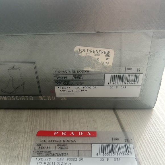 Prada Black Suede Women’s Boots - Picture 8 of 8